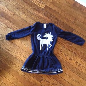 Gymboree sweater unicorn dress. Size 5-6
